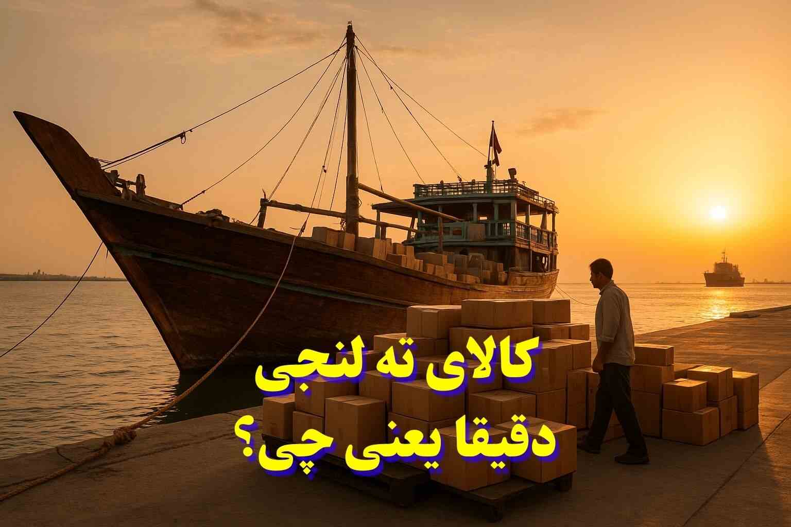 کالای ته لنجی دقیقا یعنی چی؟